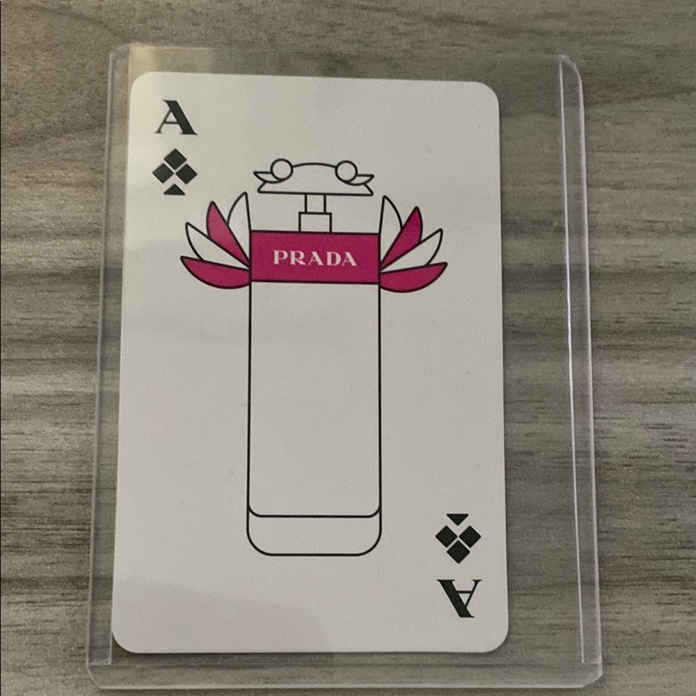 Prada Collectable Card in protective case,  Ace Card
